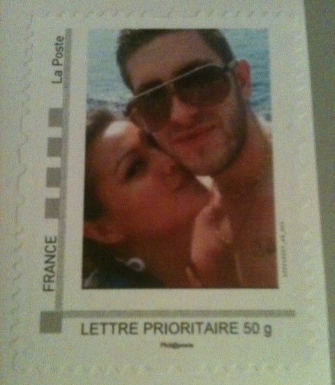 Le timbre personnalisé de Mylène et Jérémy